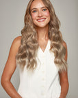 Golden Blonde Beach Wave Clip-ins