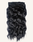 Off Black Beach Wave Clip-ins