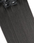 Off Black Straight Clip-ins